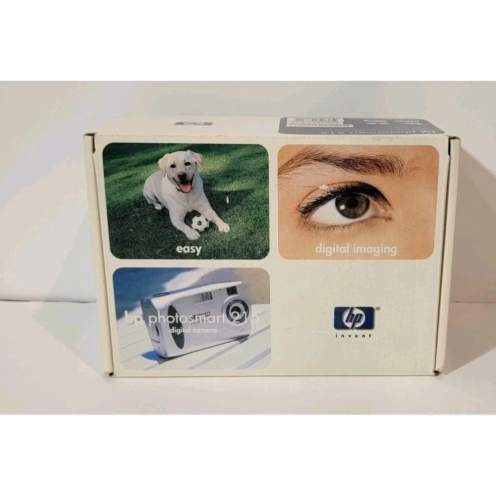 HP PhotoSmart 215 1.3MP Digital Camera Complete‎ Set Works *Parts Or Repair*